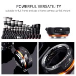 Adapter bagnetowy K&F Concept EF-E IV - Canon EF (obiektyw) - Sony E (body)