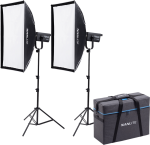 Zestaw lamp Nanlite FS-300B LED Bi-Colour ze statywami i torbą