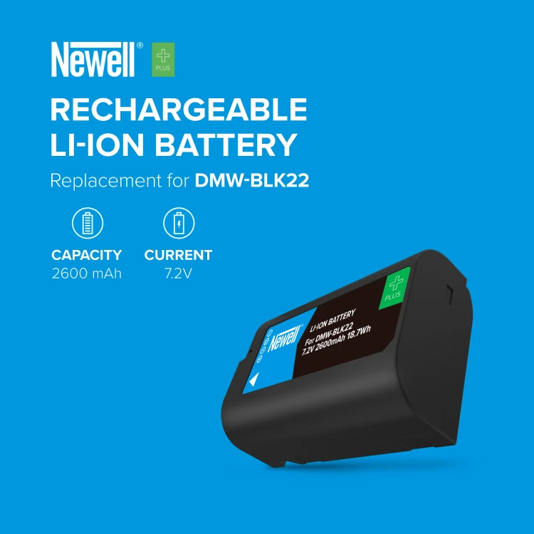 Akumulator Newell Plus zamiennik DMW-BLK22 do Panasonic S5, G9 ,GH5S