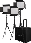 Zestaw 3 Lamp LED Nanlite 1200CSA ze statywami i walizką