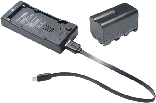 Zestaw Nanlite akumulator 4500mah + ładowarka Np-F