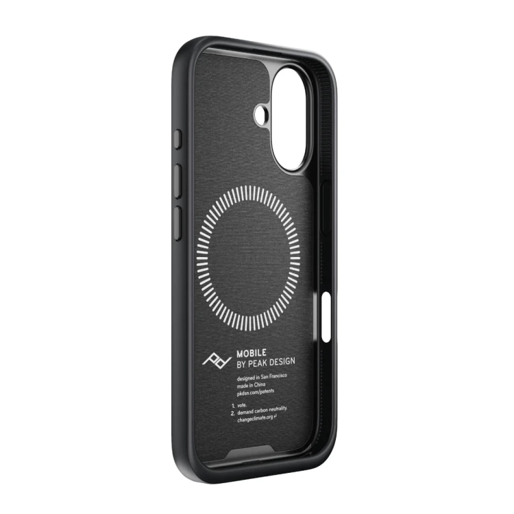 Etui Peak Design Mobile Everyday Fabric Case iPhone 16 Standard Charcoal - grafitowy