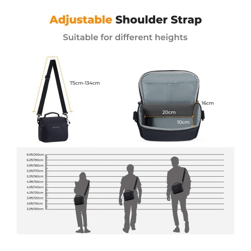 Torba fotograficzna K&F Concept Sling Bag - 5l, granatowa