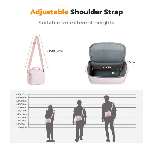 Torba fotograficzna K&F Concept Sling Bag - 5l różowa