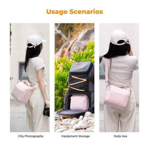 Torba fotograficzna K&F Concept Sling Bag - 5l różowa