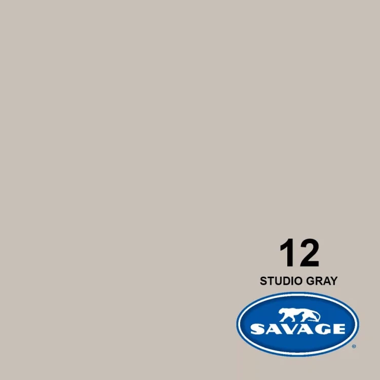 Tło kartonowe Savage 1,35m x 5,5m szare Studio Gray #12