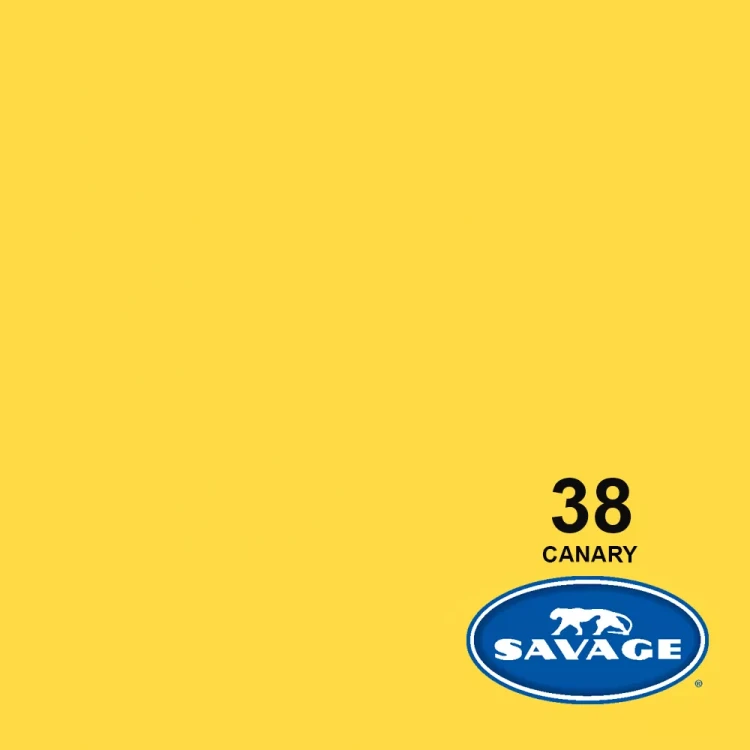 Tło kartonowe Savage 2,2m x 5,5m żółte Canary #38