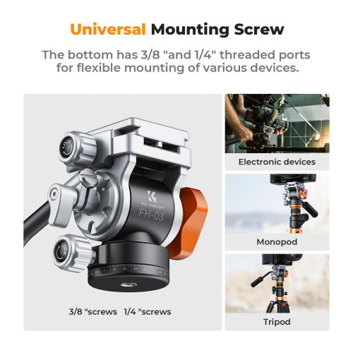 Głowica olejowa video K&F Concept FH-03