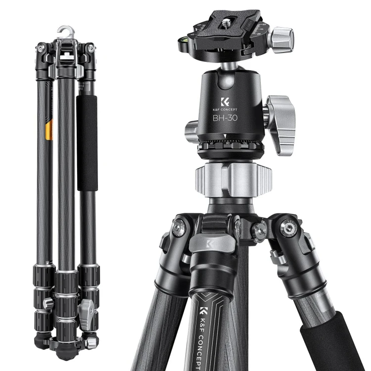 Statyw karbonowy K&F Concept X254C4 z głowicą kulową BH-30