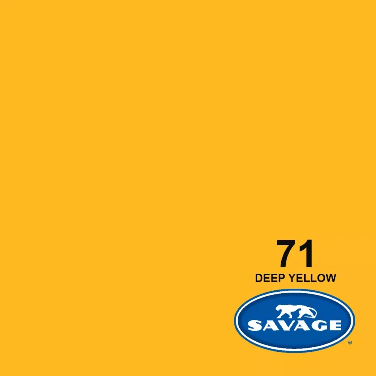 Tło kartonowe Savage 1,35m x 5,5m żółte Deep Yellow #71