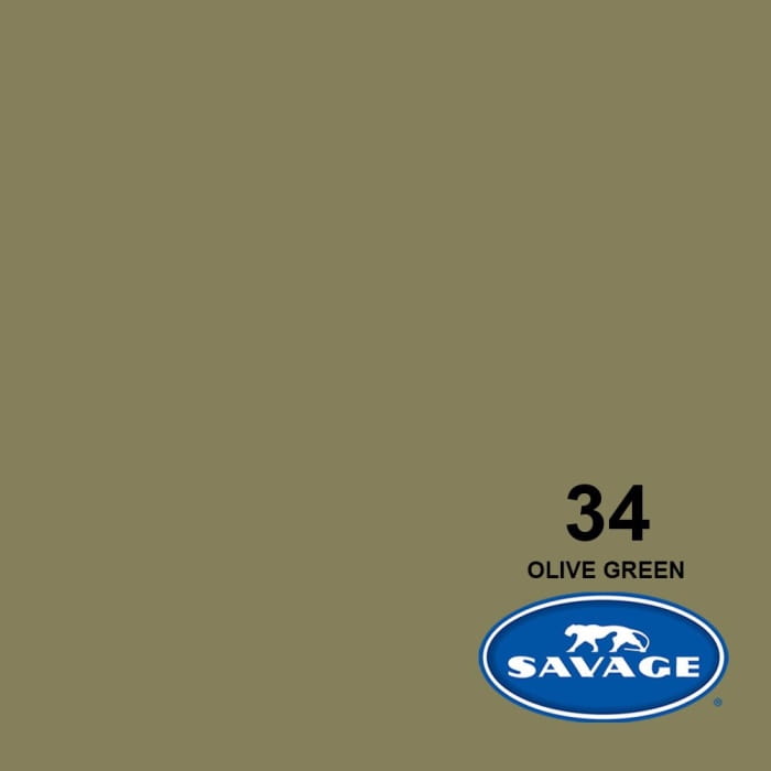 Tło kartonowe Savage 2,7m x 5,5m oliwkowe Olive Green #34