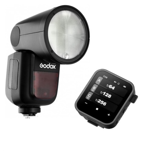 Zestaw: lampa błyskowa Godox V1 do Sony + wyzwalacz radiowy Godox X3