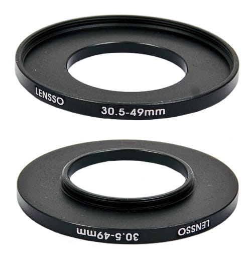 Pierścień redukcyjny, redukcja filtrowa 30,5-49mm (step-up ring)