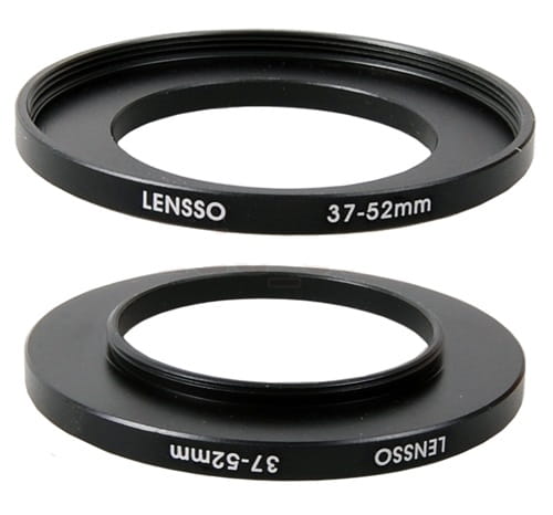 Pierścień redukcyjny, redukcja filtrowa 37-52mm (step-up ring)