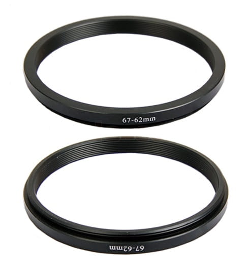 Pierścień redukcyjny, redukcja 67-62mm (step-down ring)