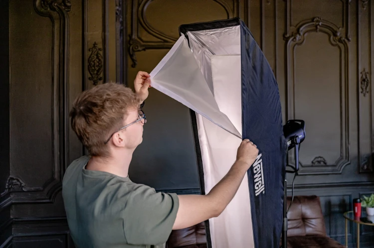 Softbox strip prostokątny Newell 35 x 140cm