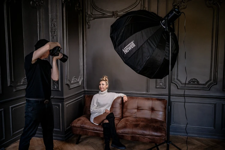 Softbox paraboliczny Newell 120cm z gridem