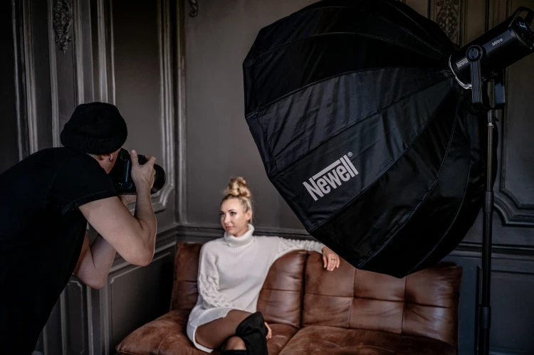 Softbox paraboliczny Newell 120cm z gridem