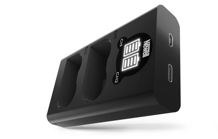 Power Set XL - Zestaw ładowarka podwójna Newell DL-USB-C i dwa akumulatory EN-EL15b do Nikon
