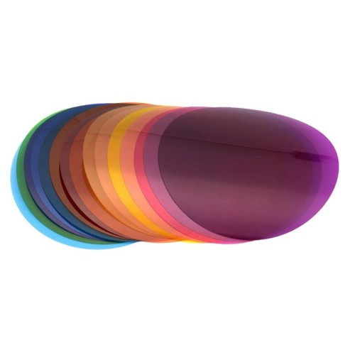 Zestaw 30 filtrów żelowych do lamp błyskowych Godox V1, V1 Pro, Ad100Pro, Quadralite Stroboss V1