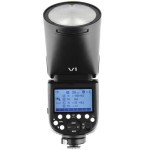 Lampa błyskowa Godox V1 Canon (Quadralite Stroboss V1 Canon)  + dodatkowy akumulator Godox VB26