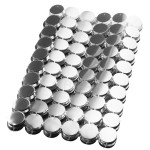 Tło efektowe kurtyna kółka srebrne silver dekor 88x118cm