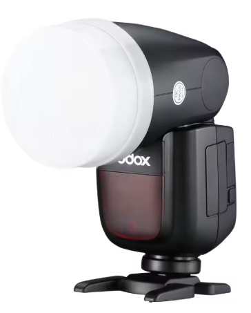Lampa błyskowa Godox V1 Canon (Quadralite Stroboss V1 Canon) + dyfuzor gratis
