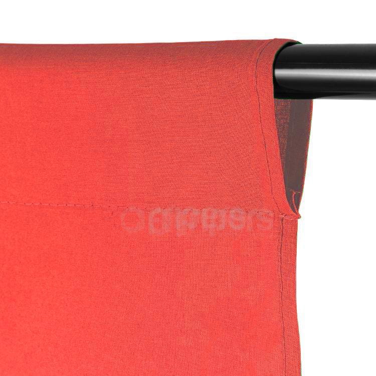 Tło tekstylne bawełniane czerwone 3x6m