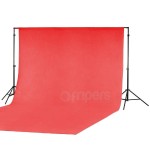 Tło tekstylne bawełniane czerwone 3x6m