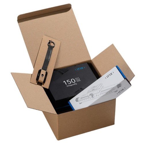 Zestaw obiektyw Irix 150mm Canon EF + szyna makro 180 + brelok