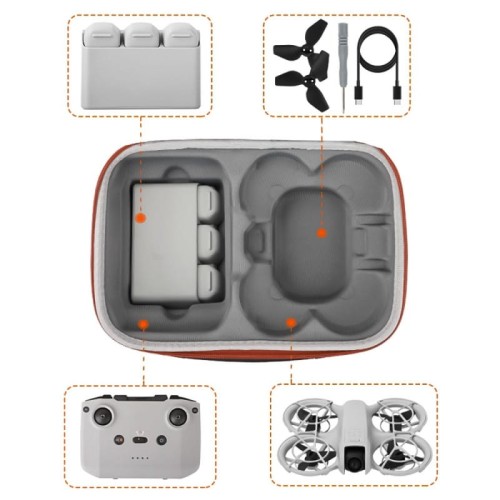 Etui Sunnylife B864-C na drona DJI NEO - pomarańczowe