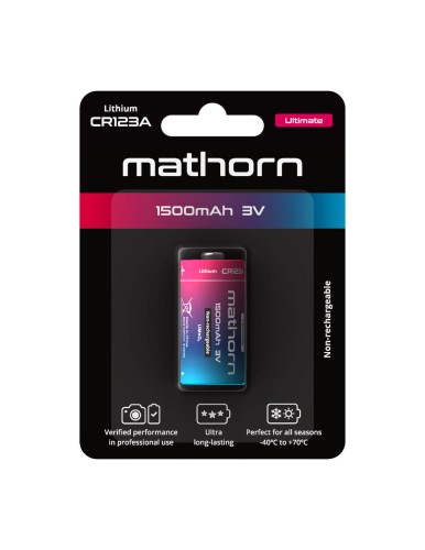 Bateria Mathorn Ultimate CR123A 1500mAh