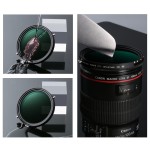 Filtr 2w1 polaryzacyjny + ND2-ND32 K&amp;F Concept Nano-X 77mm