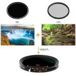 Filtr 2w1 polaryzacyjny + ND2-ND32 K&amp;F Concept Nano-X 77mm