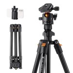 Statyw K&F Concept K234A0 z głowicą kulową BH-28L i uchwytem na telefon