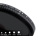 Filtr szary regulowany K&F Concept Nano-X - ND8-ND128 - 67mm