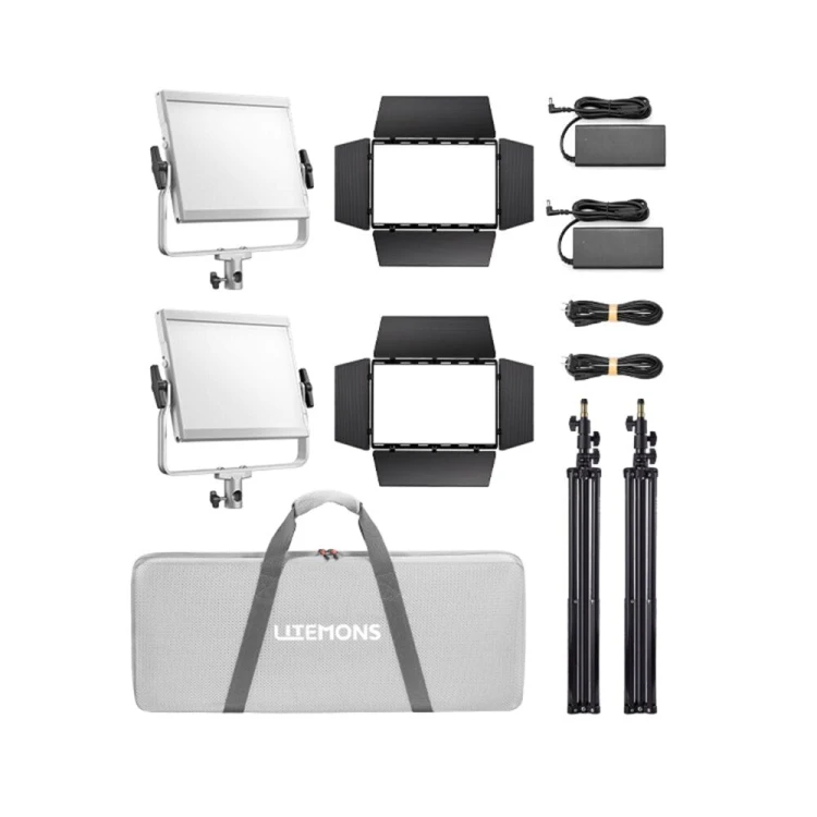 Zestaw oświetleniowy LED Godox Litemons LP600R RGB 2 panele ze statywami i walizką