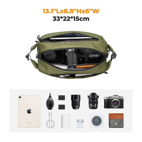 Torba fotograficzna K&F Concept Alpha Sling Bag - 10 l - zielona