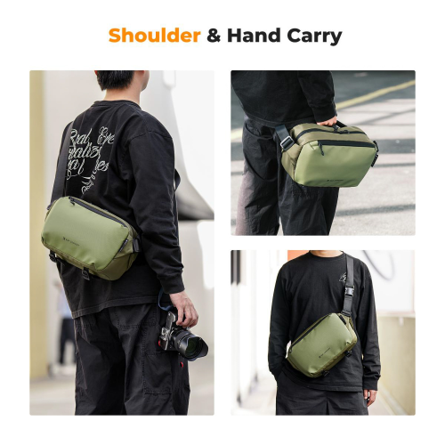 Torba fotograficzna K&F Concept Alpha Sling Bag - 10 l - zielona