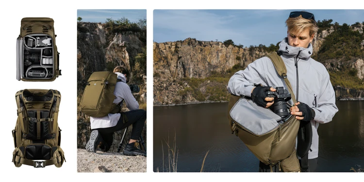 Plecak fotograficzny K&F Concept Star Wander 05 40l - khaki