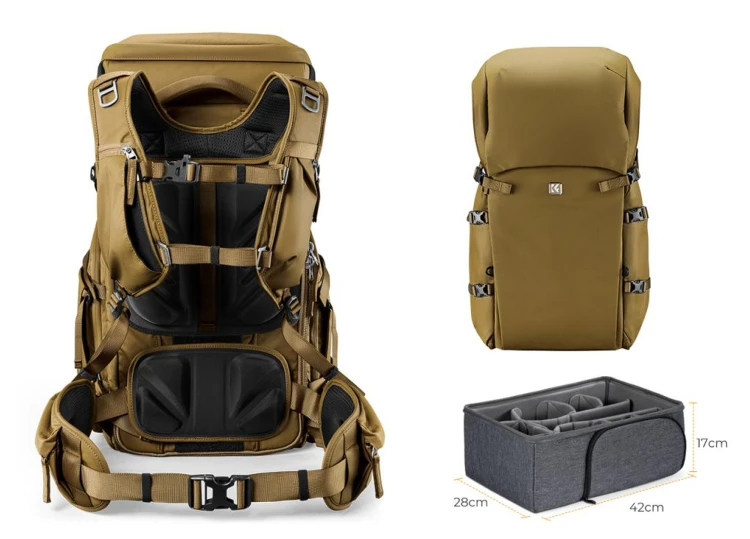 Plecak fotograficzny K&F Concept Star Wander 05 40l - khaki