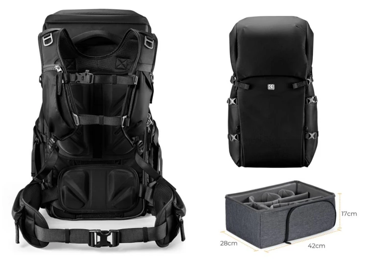 Plecak fotograficzny K&F Concept Star Wander 05 40l - czarny
