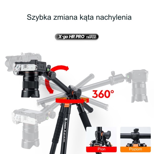 Statyw Fotopro X-go HR Pro z łamaną kolumną