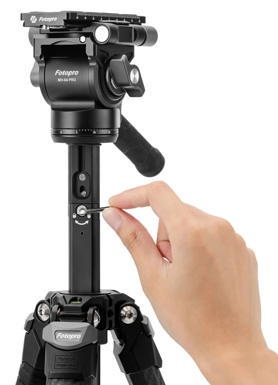 Statyw Video Fotopro Origin Plus z olejową głowicą MH-6A Pro