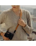 Skórzany pasek Peak Design Form Leather Camera Strap Short Amber - bursztynowy