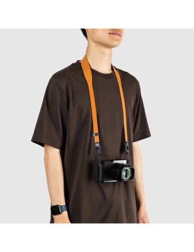 Skórzany pasek Peak Design Form Leather Camera Strap Short Amber - bursztynowy