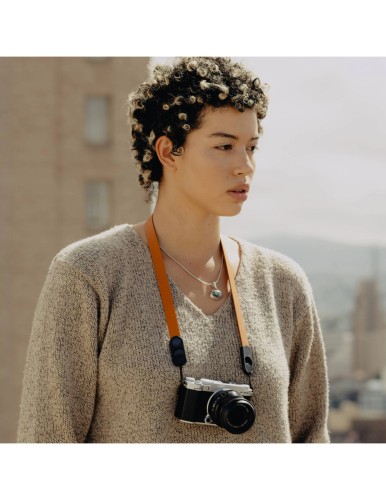 Skórzany pasek Peak Design Form Leather Camera Strap Neck Amber - bursztynowy