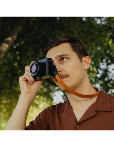 Skórzany pasek Peak Design Form Leather Camera Strap Neck Amber - bursztynowy