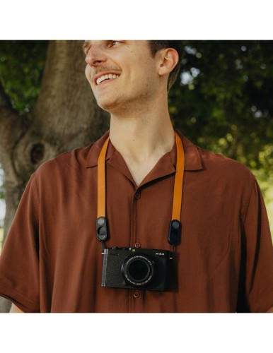 Skórzany pasek Peak Design Form Leather Camera Strap Neck Amber - bursztynowy