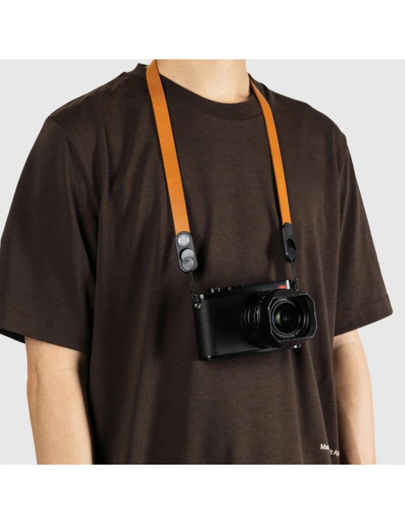 Skórzany pasek Peak Design Form Leather Camera Strap Neck Amber - bursztynowy